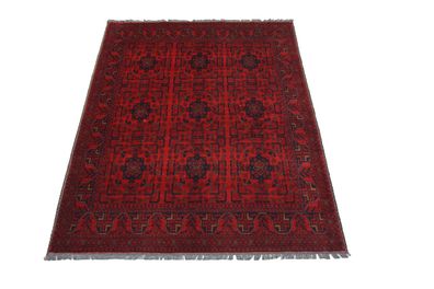 Hochwertiger handgeknüpfter afghanischer Khal Mohammadi -Teppich Maß: 2,35x1,75