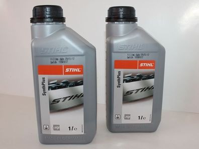 Stihl SynthPlus 2x 1 Liter Sägekettenhaftöl Kettenhaftöl Kettenöl Haftöl