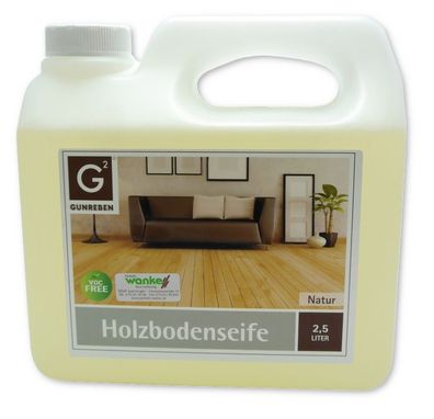 Gunreben Holzbodenseife 2,5 L Grundbehandlung Reinigung Pflege Parkett Möbel