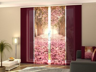 Schiebegardine "Magnolienallee" Flächenvorhang Gardine Vorhang mit Fotodruck auf Maß