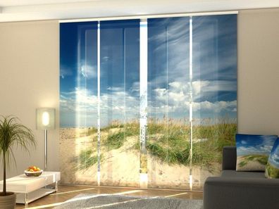 Schiebegardine "Sanddünen von Ostsee" Flächenvorhang Gardine Vorhang mit Fotodruck