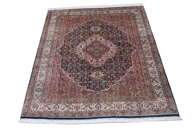 Hochwertiger handgeknüpfter indischer Täbriz -Teppich Maß: 2,42x2,02