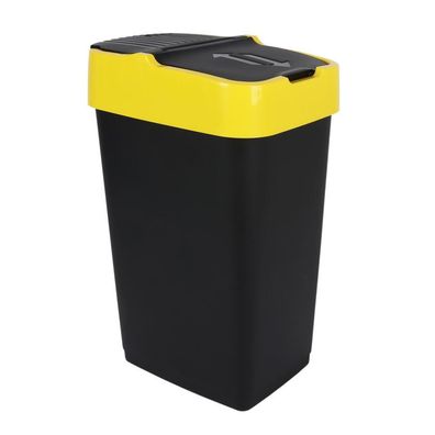 Abfalleimer mit Schwingdeckel - 60 Liter / 3 Farben sortiert - Müll Eimer Tonne