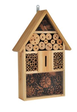 Insektenhotel "L" 48 cm zum aufhängen - natur - Bienen Käfer Schmetterling Haus Deko