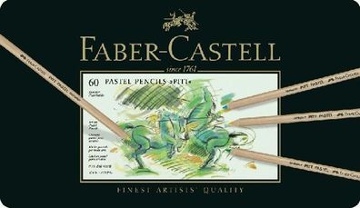 FABER-CASTELL Buntstifte PITT Pastell 60er Metalletui