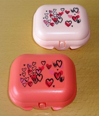 Tupperware® * * Mini-Twin (2) * * kleine Aufbewahrungsboxen - Herzchen