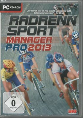 Radrennsport Manager Pro 2013 (PC, 2012, DVD-Box) Brandneu & Verschweisst