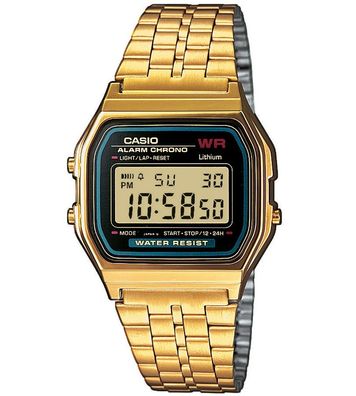 Casio Collection Retro Armbanduhr Edelstahl IP Gelbgold A159WGEA-1EF