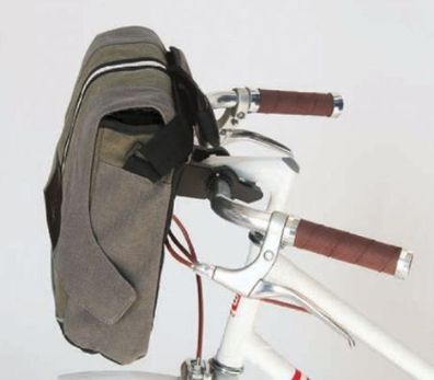 Lenkertasche Tragetasche Fahrrad Umhängetasche Gepäcktasche 8,5 L grün schwarz