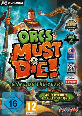 Orcs Must Die - Game Of The Year Edition (PC, 2012, Nur Steam Key Download Code)