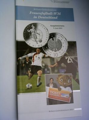 Folder für 10 euro 2010 PP FIFA Fussball Frauen WM