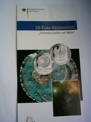 Folder für 10 euro 2008 PP Himmelsscheibe von Nebra