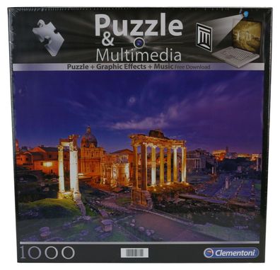 Clementoni Puzzle & Multimedia 1000 Teile Forum Romanum Rom bei Nacht