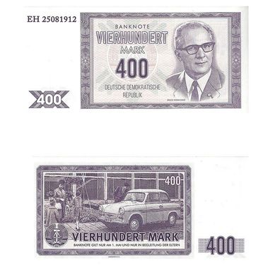DDR Geldscheine, 400,00 Mark, Fake Banknote
