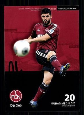 Muhammed Ildiz 1. FC Nürnberg 2013-14 Autogrammkarte + A 55767