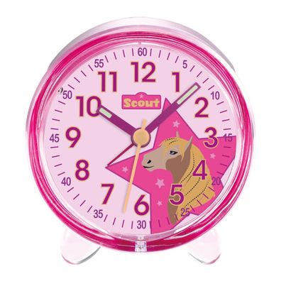 Scout Kinder Wecker Alarm Favorit Country Pferd Pink Mädchen 280001028