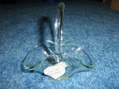 kleine Glasschale für Steckschwamm-schicke Blumendeko