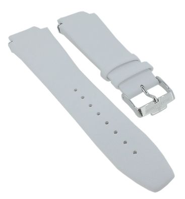 Jacques Lemans Cirox Uhrenarmband Leder glatt weiß 1-1401B 1-1401