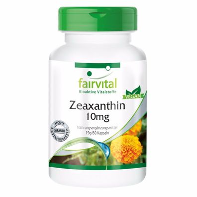 Zeaxanthin 10mg - 60 vegane Kapseln - fairvital