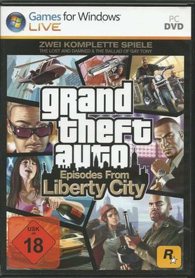 Grand Theft Auto: Episodes From Liberty City (PC, 2013, DVD-Box) mit Steam Key
