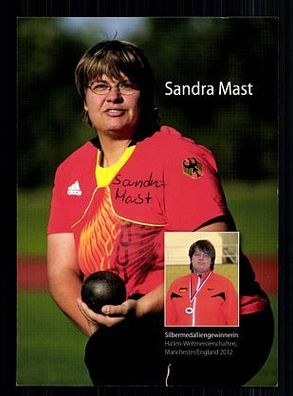Sandra Mast Autogrammkarte Original Signiert Leichathletik + A 55441