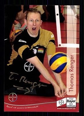 Thomas Renger TSV Bayer Leverkusen TOP Original Signiert Volleyball + A 55932