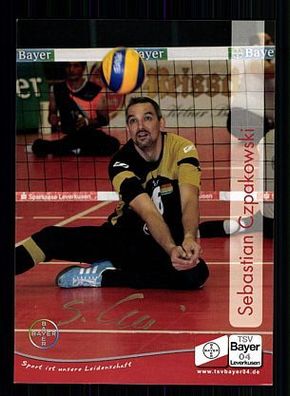 Sebastian Czpakowski TSV Bergen Leverkusen TOP Original Signiert Volleyball + A 55929