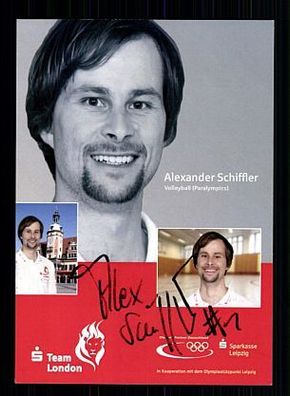 Alexander Schiffler Sitz Autogrammkarte Original Signiert Volleyball + A 55943