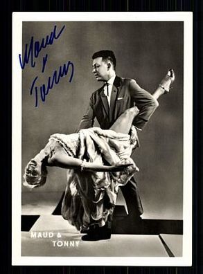 Maud & Tonny Autogrammkarte 60er Jahre Original Signiert Tanzen + A 55966