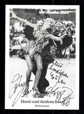 Horst & Andrea Beer Autogrammkarte 80er Jahre Original Signiert Tanzen + A 55964