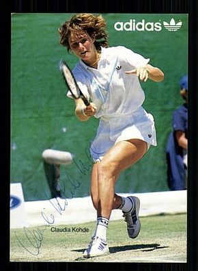 Claudia Kohde Autogrammkarte Original Signiert Tennis + A 55583