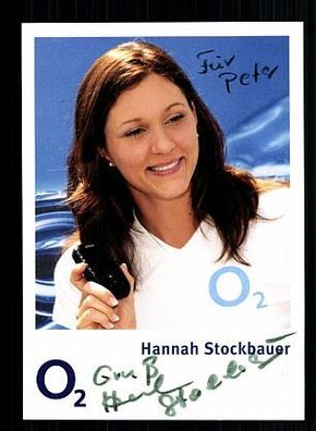 Hannah Stockbauer Autogrammkarte Original Signiert Schwimmen + A 55631