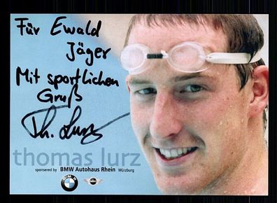Thomas Lurz Autogrammkarte Original Signiert Schwimmen + A 55640