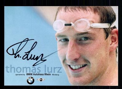 Thomas Lurz Autogrammkarte Original Signiert Schwimmen + A 55641