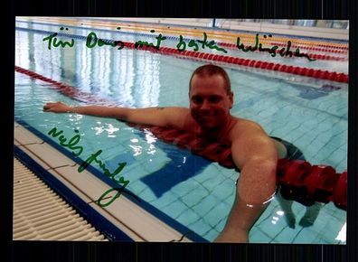 Nils Grunenberg TOP Foto Original Signiert Schwimmen + A 55650