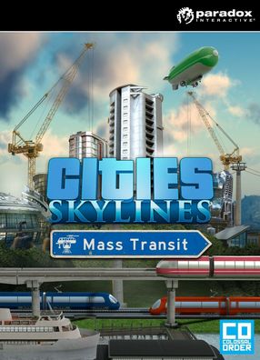 Cities Skylines: Mass Transit DLC (PC, 2016, Nur Steam Key Download Code) No DVD