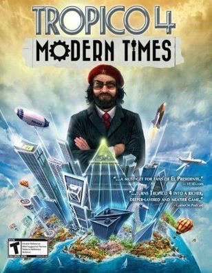 Tropico 4 Modern Times AddOn DLC (PC, 2012, Nur Steam Key Download Code) No DVD