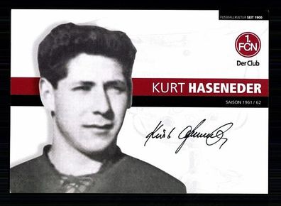 Kurt Haseneder 1. FC Nürnberg Autogrammkarte Original Signiert + A 55787