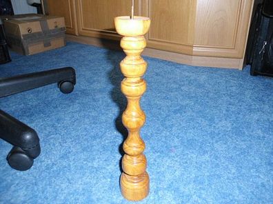origineller Kerzenhalter aus Holz-gedrechselt-ca 31,5 cm
