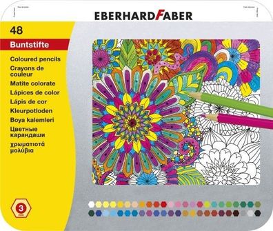 Eberhard FABER Buntstift hexagonal 48er Blechetui