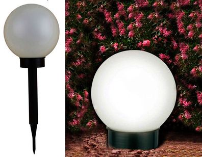 Solarkugel 20 cm m. 4 LEDs - Gartenkugel LED Kugel Solarleuchte Gartenlampe Ball