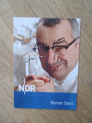 NDR Starkoch Rainer Sass - handsigniertes Autogramm!!!
