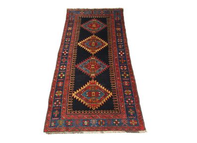 Hochwertiger handgeknüpfter russischer Antik -Teppich Maß: 2,68x1,10