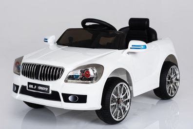 B-Sport Kinderfahrzeug Elektrofahrzeug Kinder Elektroauto mit Fernbedienung weiß