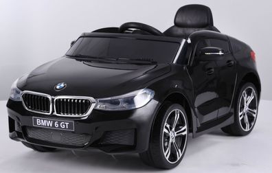 BMW 6er GT Kinderelektroauto Kinderfahrzeug Sportwagen Elektroauto MP3 USB 12VSchwarz
