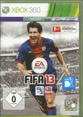 FIFA 13 (Microsoft Xbox 360, 2012, DVD-Box) sehr guter Zustand