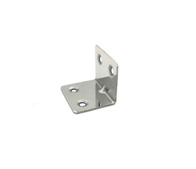 Winkelverbinder Edelstahl 10 Stück 30x30x38mm Lochwinkel Holzverbinder Gebürstet