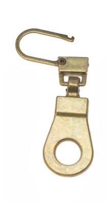 1 Zipper 4cm goldfarbend metall Ersatz Reißverschluss Verschluß leicht zu tauschen