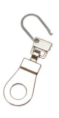 1 Zipper 4cm silber metall Ersatz Reißverschluss Verschluß leicht zu tauschen