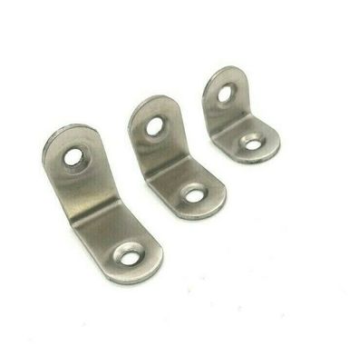 Winkelverbinder Edelstahl 10 Stück 30x30x38mm Lochwinkel Holzverbinder Gebürstet
